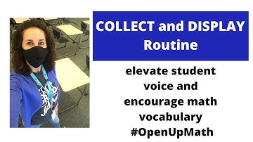 Collect and Display | Math Language Routine | Open Up Resources 6-8 Math