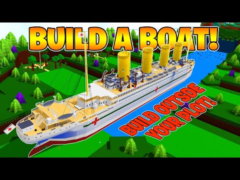 How to build outside your plot in Build A Boat For Treasure ( 2 Tricks )