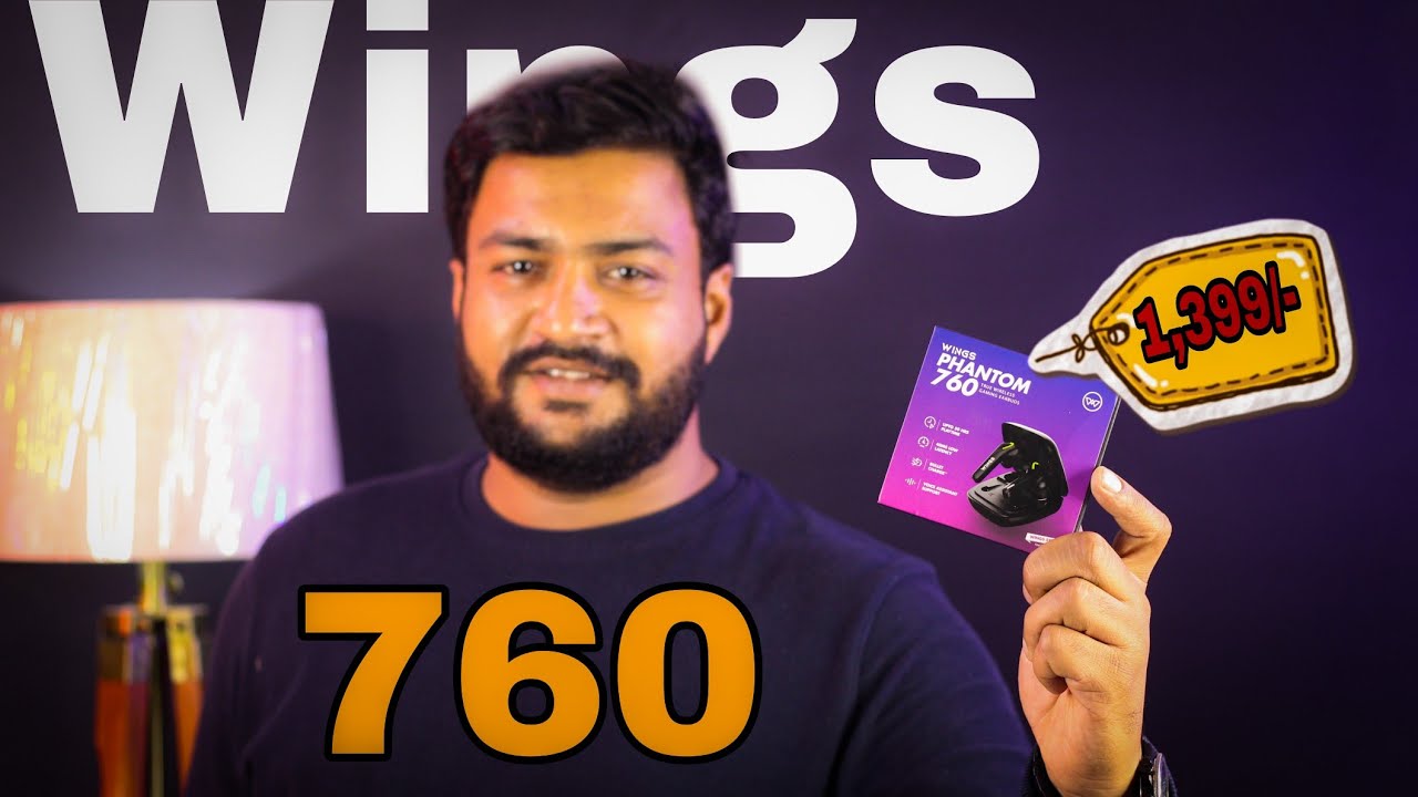 Wings Phantom 760 With Gaming TWS Earbuds | Wings sync App Support | 40MS Low Latency | Review