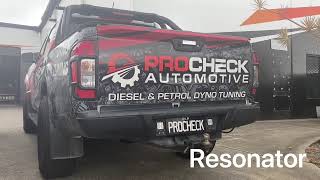 Np300 resonator Vs straight through exhaust system
