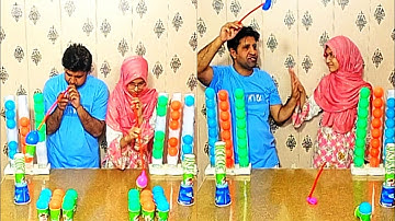 colour matching puzzle game with balloon!paper cup balloon game#@AleezyGames