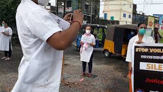 Silent protest to stop violence against Health workers