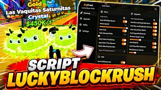 script lucky block rush | auto farm | speed attack x2 | auto upgrade base | auto rebirth | more
