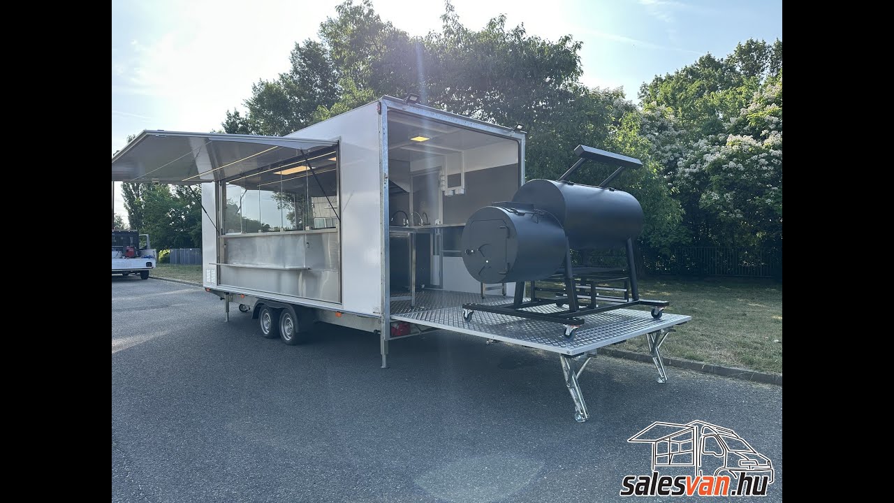 BBQ trailer + Smoker by Salesvan.hu