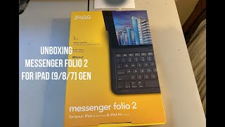 Messenger Folio 2 iPAD 9, 8, 7 Gen &  iPAD Air 3rd Gen