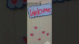 easy wall hanging decor😊🖐️ subsribe #comment #like