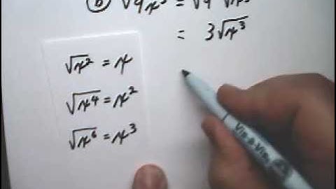 Square and Cube Roots 1 Simplify Products - Tutor Algebra