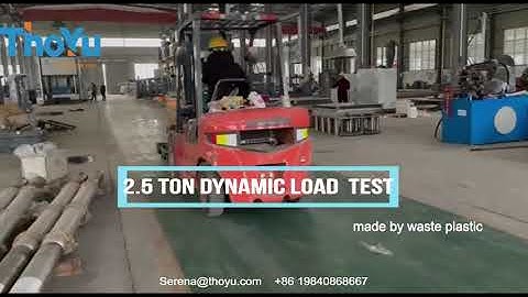 2.5 ton Waste Plastic Pallet Dynamic Load Test/Waste Plastic Recycling Solution