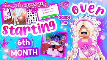 💗 STARTING OVER 💗 in Adopt Me! 6th FULL MONTH! #adoptme