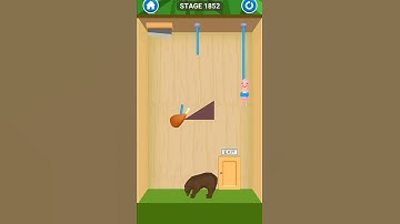 rescue cut rope puzzle stage 1852| rescue cut rope puzzle game for android and iOS #short