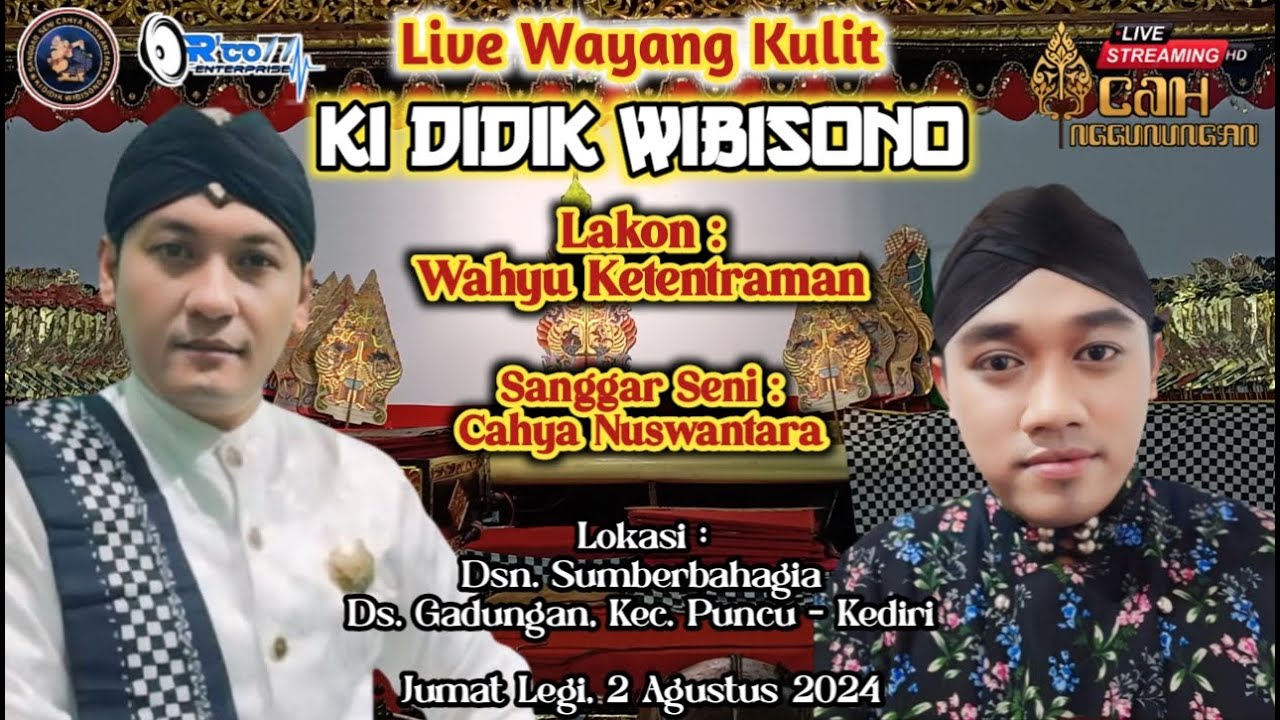 Live Wayang Kulit Ki Didik Wibisono ~ WAHYU KATENTREMAN || Dsn. Sumberbahagia, Ds. Gadungan - Puncu