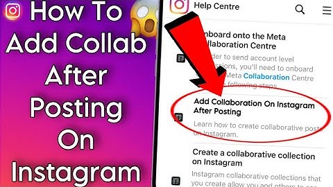 How To Add Collaboration In Instagram Post/Reel After Posting!