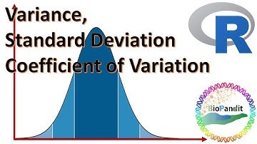 Variance, Standard Deviation and Coefficient of Variation using R