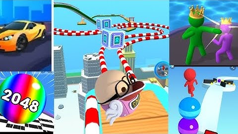 Sky Rolling Ball 3D,Race Master,BallRun2048,Stack Rider,Walkthrough All LevelsGameplay (Android,ios