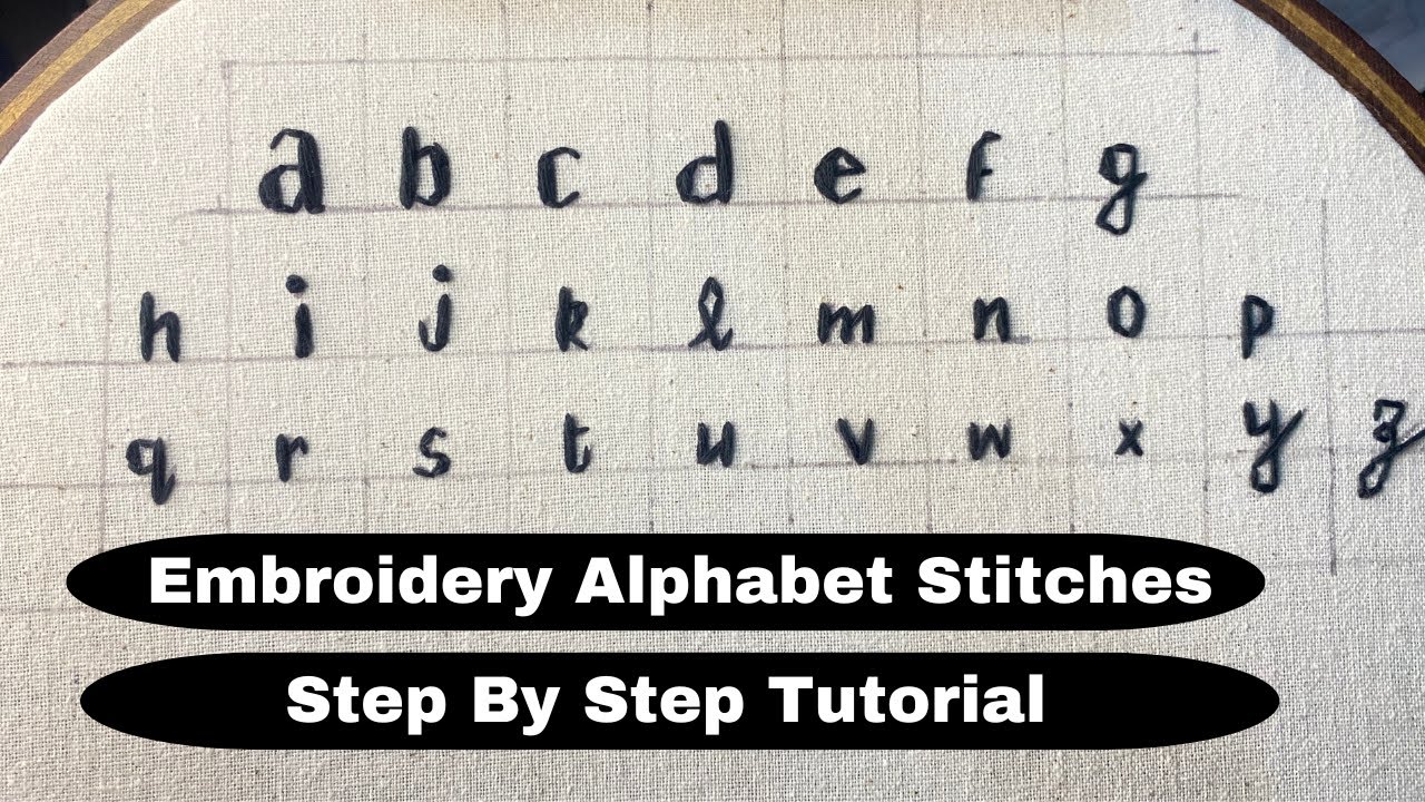 How to Embroider Letters | Beginner Friendly Hand Embroidery | Step by ...