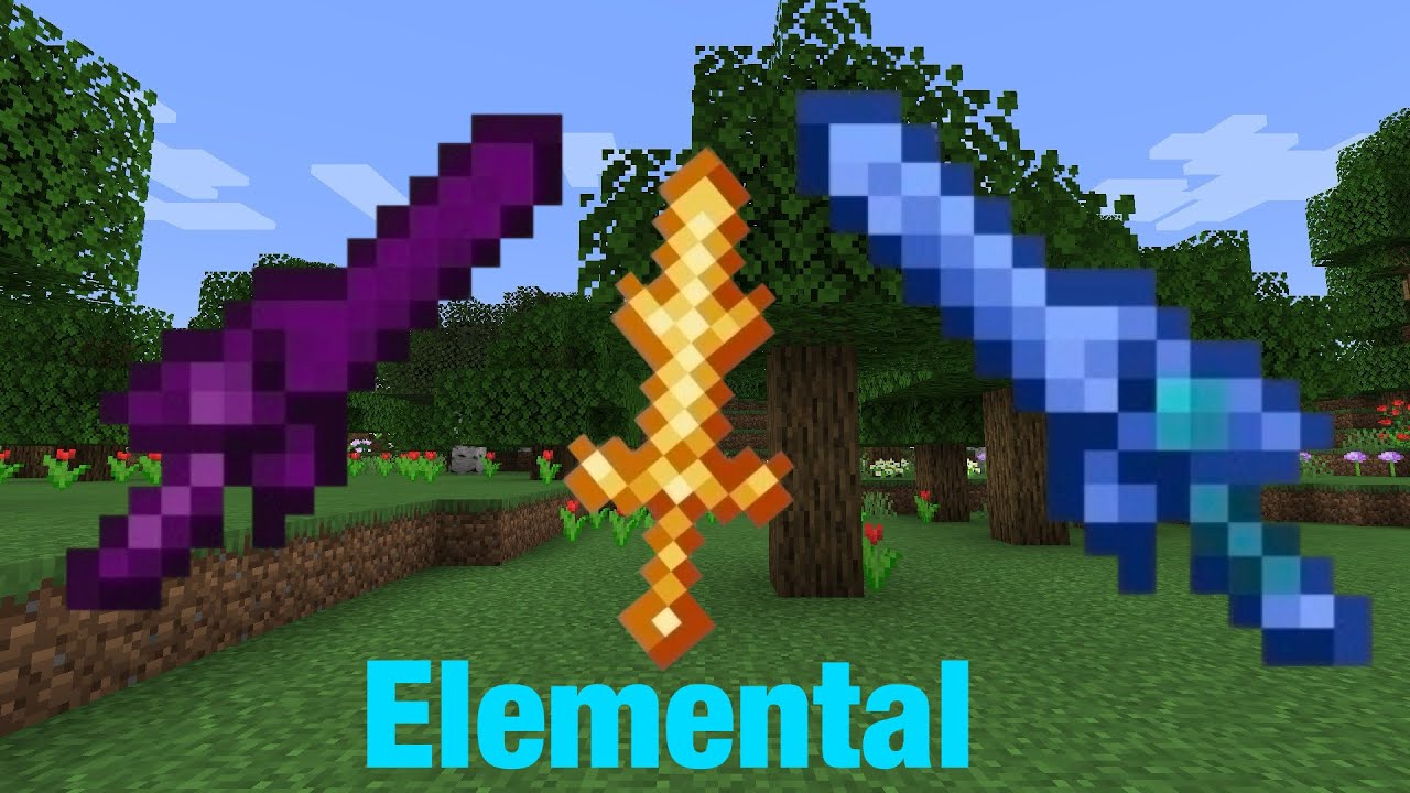 Ultimate Elemental Swords mod for Minecraft - YouTube