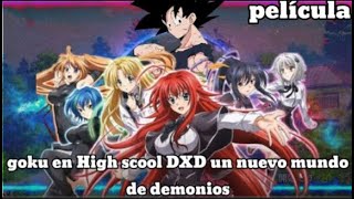 Que hubiera pasado si goku caía en High School DxD Película Completa