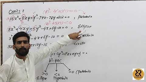 How to identify conics. Short cut Identification of conics. Conic section Tricks |IIT JEE|JEE MAIN