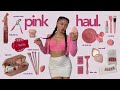 HUGE PINK HAUL 🩷💅🏻 barbie inspired, beauty finds, essentials, must haves + more