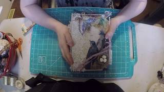 *SOLD* Bird & Butterfly Upcycled Keepsake Junk Journal