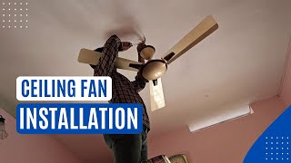 How to Install a Ceiling Fan - Crompton AURA PRIME ANTIDUST Fan