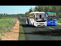 Games  unbelievable bus chasing and racing between 2 indian drivers  euro truck simulator 2