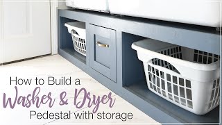 Washer Dryer Pedestal with Storage