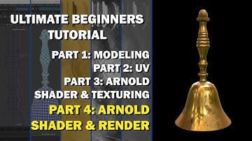 Maya Tutorial: Modeling to Rendering for Beginners - [4/4: Arnold Shading and Rendering]