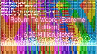 [Black MIDI] Return To Wcore (Extreme Edition) - 6.25 Million Notes