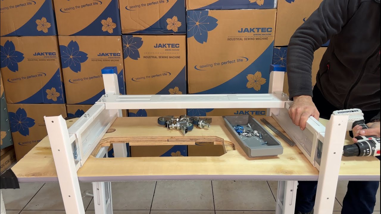 JAKTEC 9990 Düz Dikiş Makinesi Ayak, Tabla ve Makine Kurulum Videosu