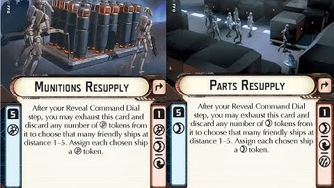 How-to use Fleet Support "Parts / Munitions Resupply" - Star Wars Armada Explained (SWAE)