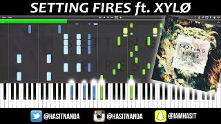 The Chainsmokers - Setting Fires (PIANO TUTORIAL) ft. XYLØ