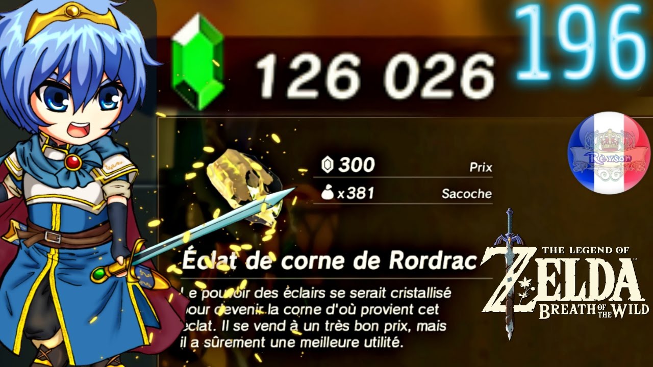 [TUTO FR] Zelda Breath of the Wild #196 100000 Rubis 2h Facile ! - YouTube