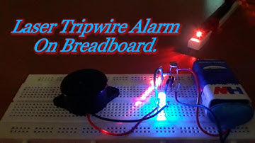 How to make a "Laser Security Alarm System" at Home on a Breadboard.