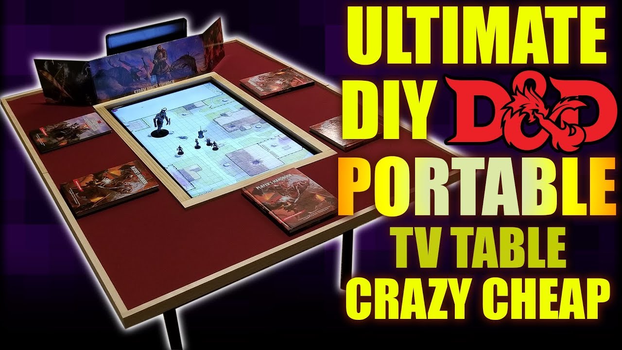 Cheap Diy Gaming Tv Table That S Portable Youtube