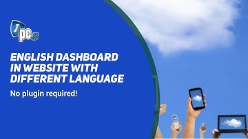 English dashboard in website with different language. No plugin required.