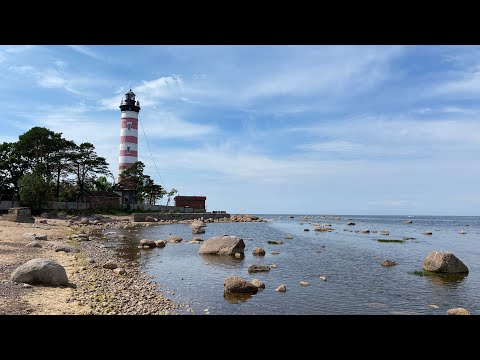 Shepelevsky Lighthouse. Leningrad Region, Russia