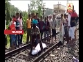 An old man killed by the train accident at uluberia