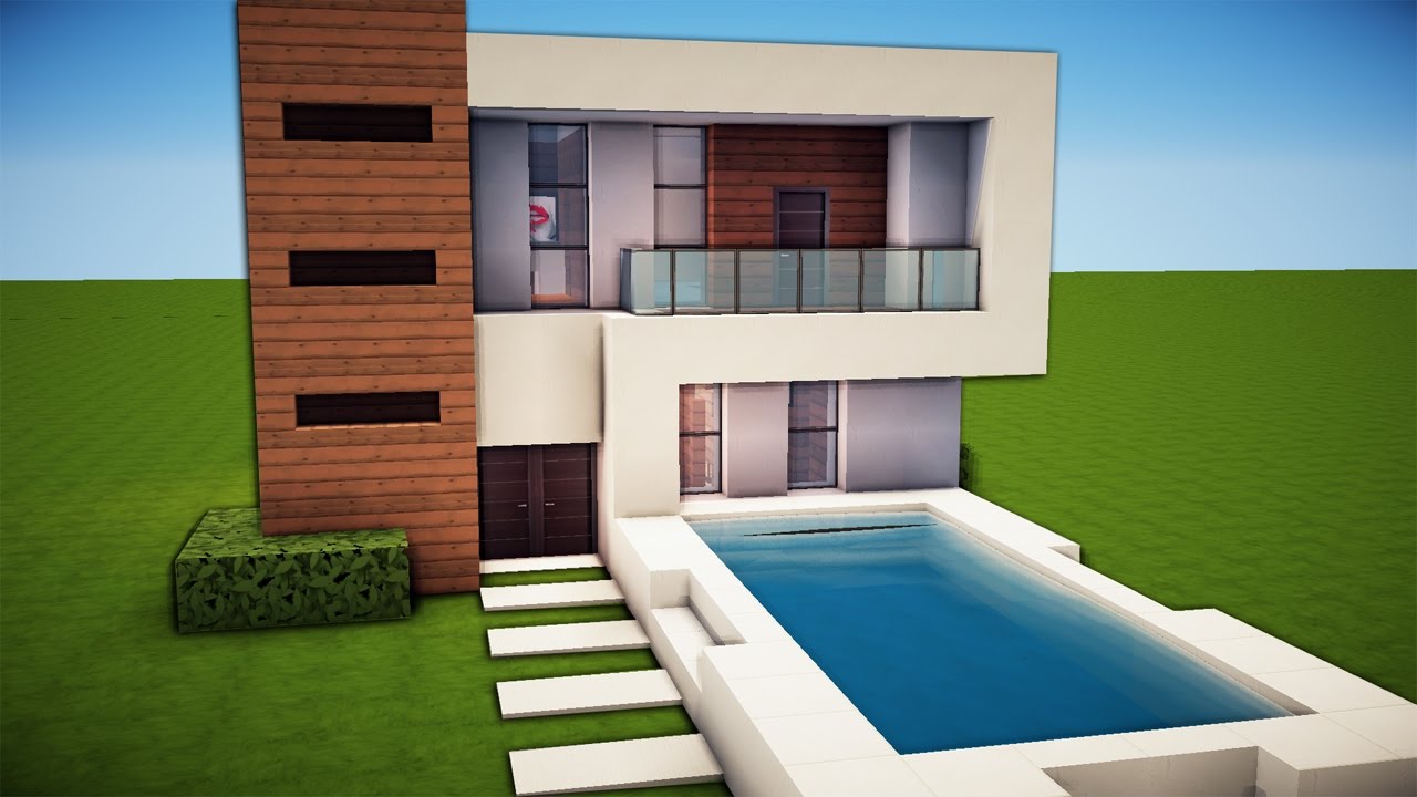 Minecraft: Simple & Easy Modern House Tutorial / How to 