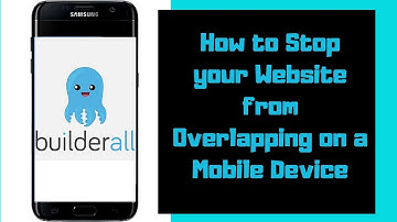 How to Stop your Website from Overlapping on a Mobile Device- Builderall Tutorial