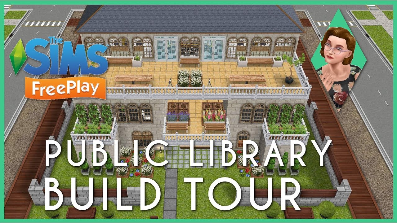 Public Library  The Sims Freeplay (Build Tour) 