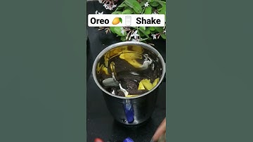 Oreo Mango Milkshake #milkshake #oreoshake #mangorecipe #oreorecipe #preoshake  #foodshorts