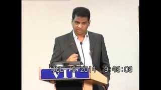 VIT -  MCA & M Tech Orientation Programme  9.7.2014