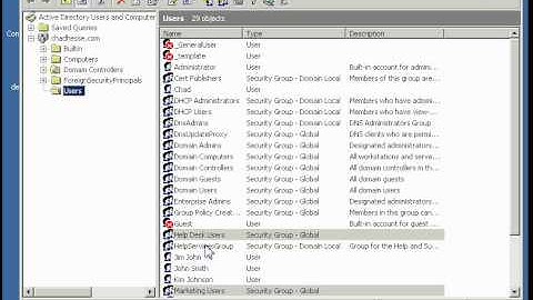 Creating and adding Members to Global Groups.avi