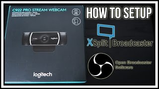 ... ! "sponsored by logitech" download page for the logitech c922
webcam http://...