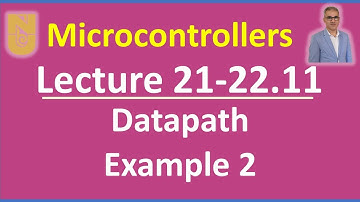 Microcontrollers - Lecture 21-22.11 - Slides 34-38: Datapath - Example sequence of operations