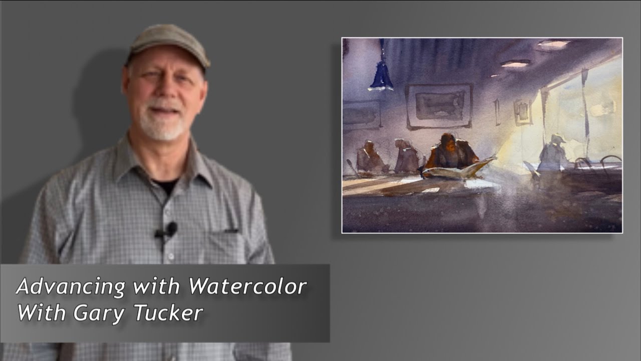 Продвигаясь с акварелью: «Утро начинается в кафе». Как художник смотрит на мир