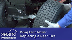 Replacing a Rear Tire on a Riding Lawn Mower
