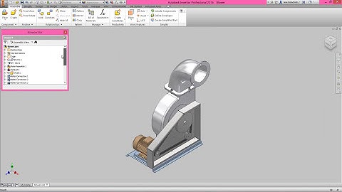 Blower (Volume-3) Video Tutorial -- Autodesk Inventor