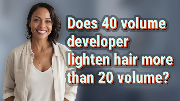 Does 40 volume developer lighten hair more than 20 volume?